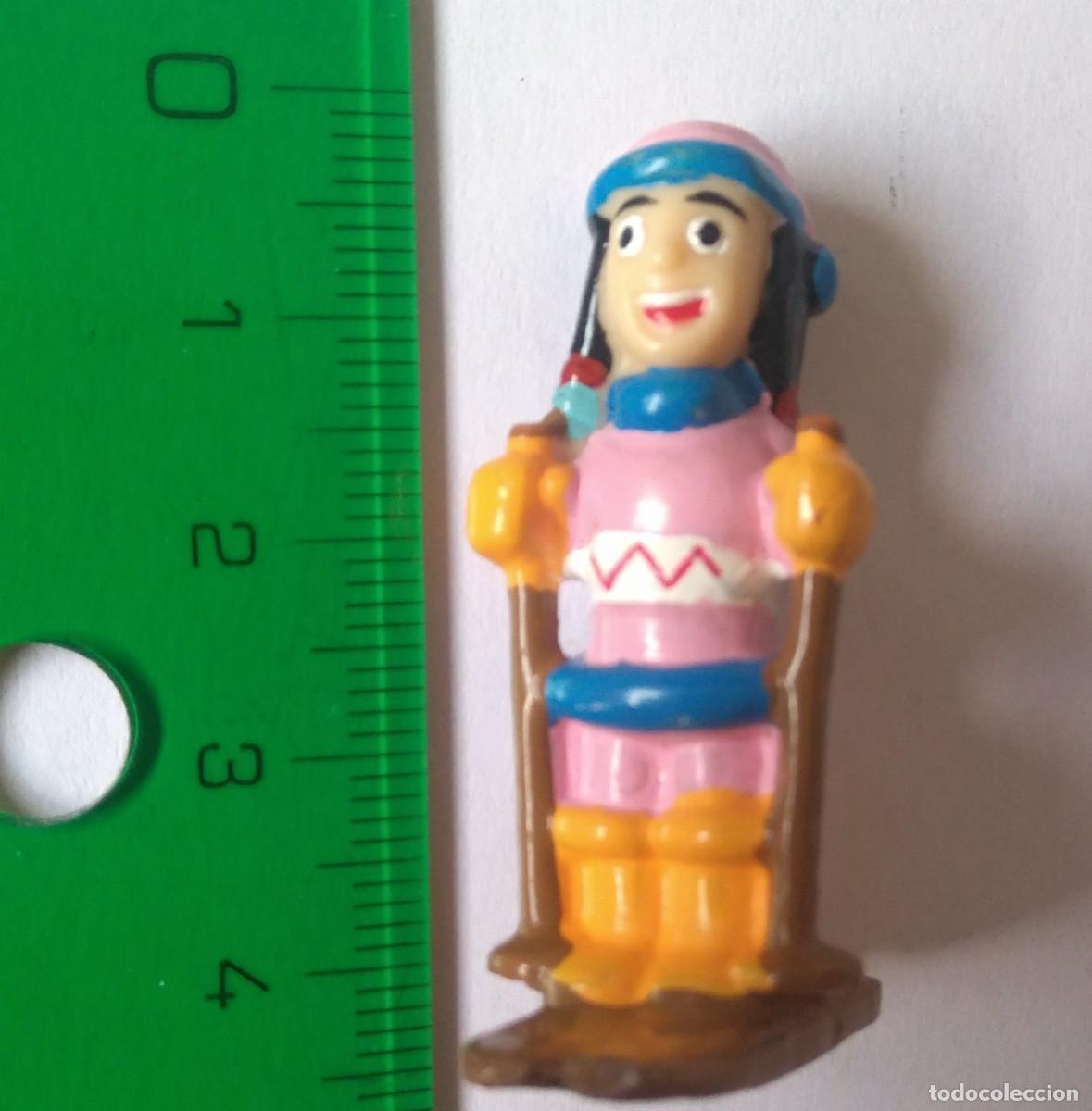 Juguetes antiguos y Juegos de colecci&oacute;n: tumador serie 1 mu&ntilde;eco mini figura india mu&ntilde;equito miniatura figurita esquiador esqui esquis indio