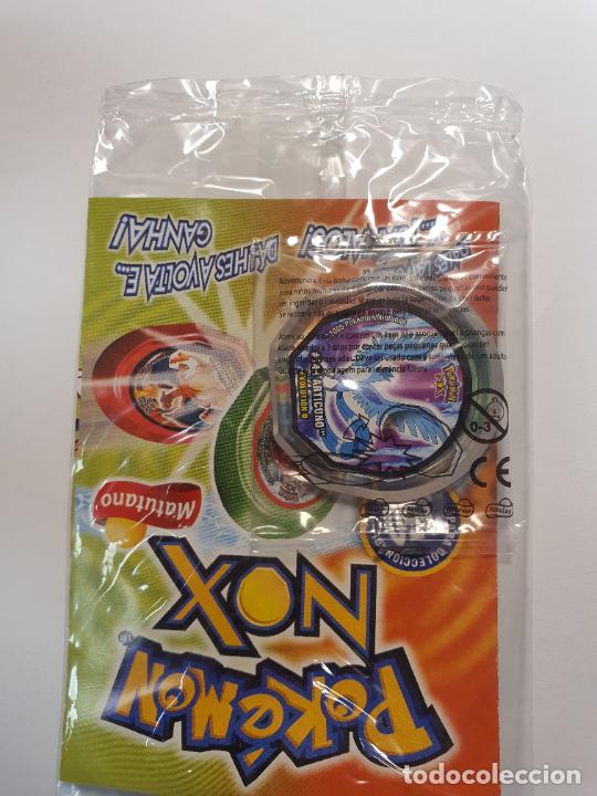 Juguetes antiguos y Juegos de colecci&oacute;n: TAZO POKEMON PRECINTADO CON CHECKLIST -- A&Ntilde;O 2005 -- POKEMON NOX -- NINTENDO -- N&ordm; 144