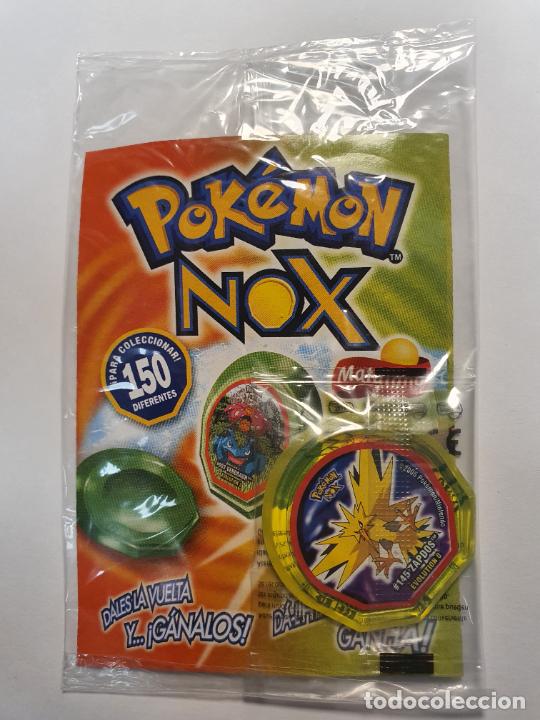 Juguetes antiguos y Juegos de colecci&oacute;n: TAZO POKEMON PRECINTADO CON CHECKLIST -- A&Ntilde;O 2005 -- POKEMON NOX -- NINTENDO -- N&ordm; 145