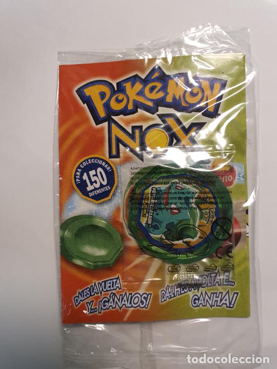Juguetes antiguos y Juegos de colecci&oacute;n: TAZO POKEMON PRECINTADO CON CHECKLIST -- A&Ntilde;O 2005 -- POKEMON NOX -- NINTENDO -- N&ordm; 1