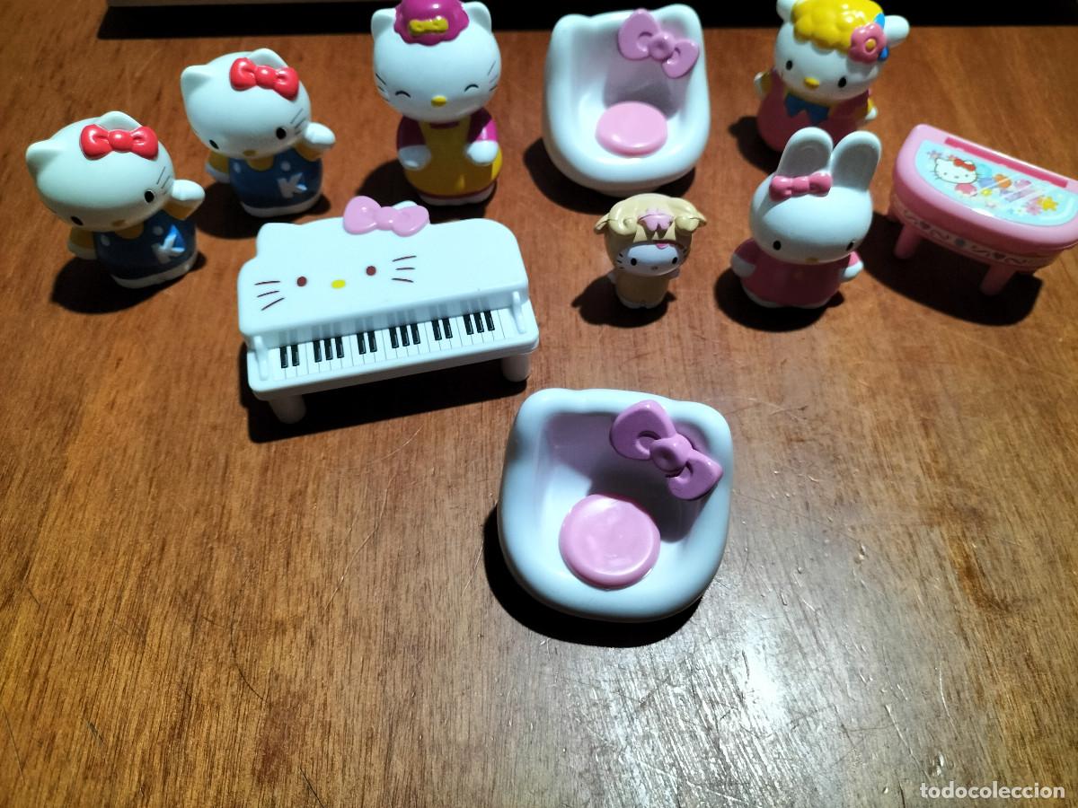 Juguetes antiguos y Juegos de colecci&oacute;n: HELLO KITTY. 10 FIGURAS Y MOBILIARIO. BUEN ESTADO. PEQUE&Ntilde;O TAMA&Ntilde;O. DIFICIL. B-4