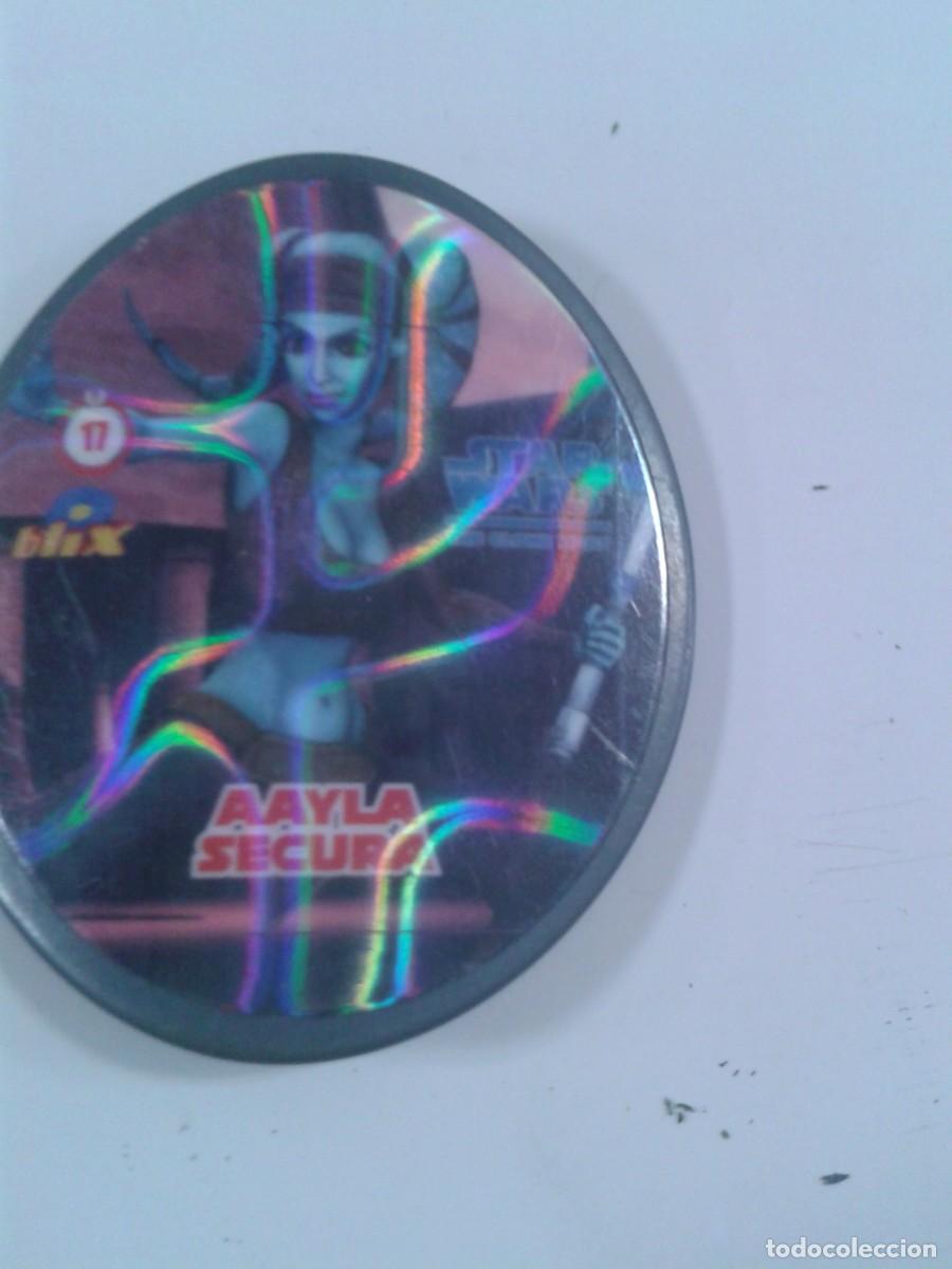 Juguetes antiguos y juegos de colecci&oacute;n: TAZOS MATUTANO STAR WARS THE CLONE WARS 17 Aayla Secura