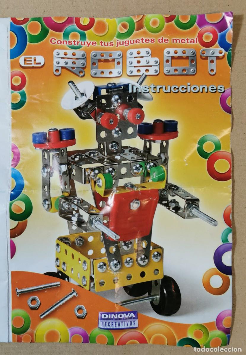 Juguetes antiguos y Juegos de colecci&oacute;n: ROBOT TIPO MECANO DINOVA RECREATIVOS. SE ENTREGA TODO LO QUE SE VE EN LAS FOTOS