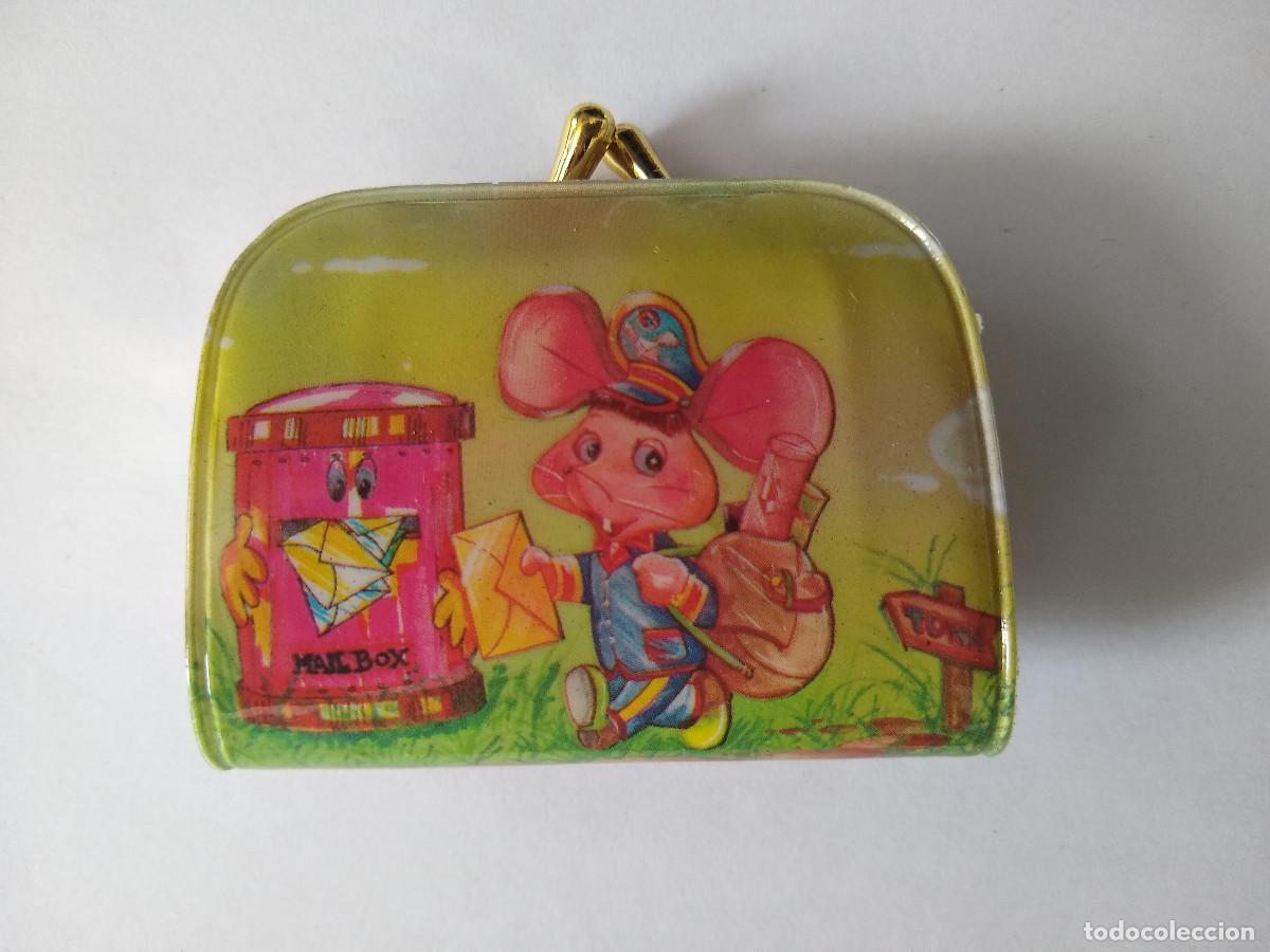 Juguetes antiguos y Juegos de colecci&oacute;n: Monedero topo Gigio cierre met&aacute;lico kiosko a&ntilde;os 60 - sin uso