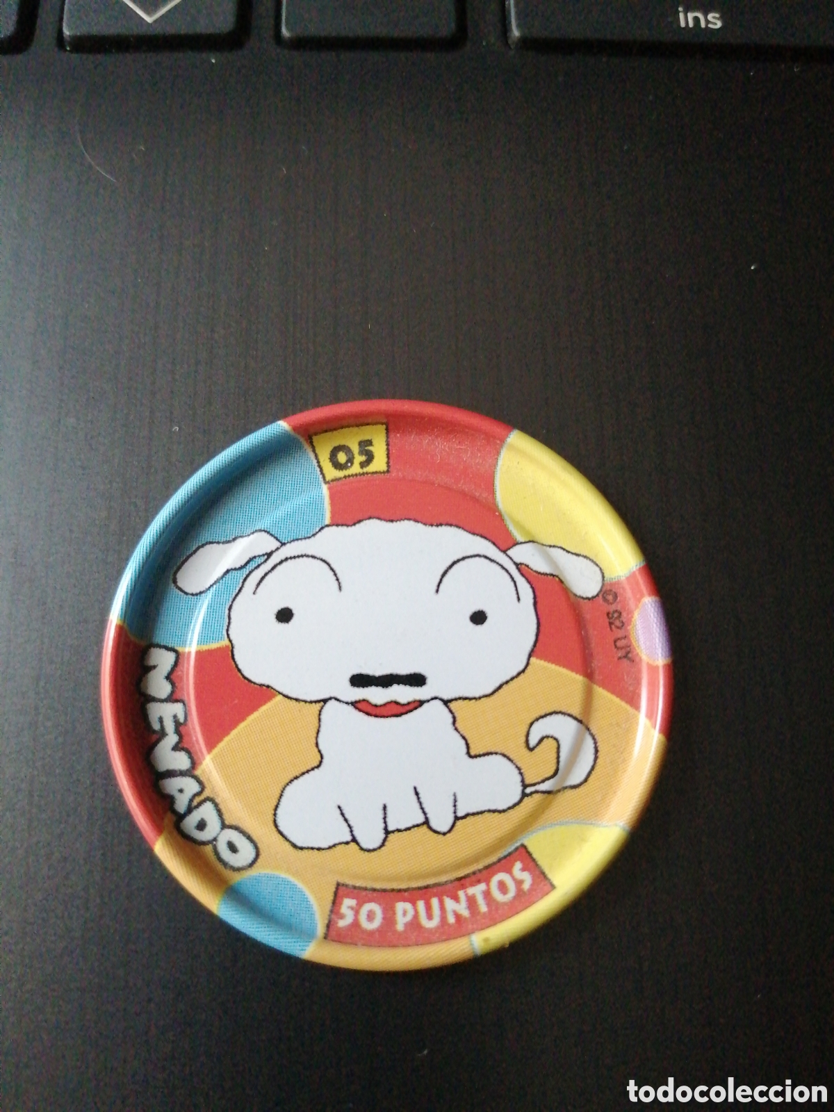 Juguetes antiguos y juegos de colecci&oacute;n: Tazo metal rappers bollycao shinchan shin Chan 1992 n 5 n 05 nevado