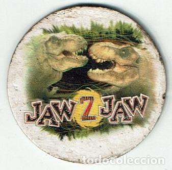 Juguetes antiguos y Juegos de colecci&oacute;n: COLECCI&Oacute;N TAZOS PHOSKITOS JURASSIC PARK III PARQUE JUR&Aacute;SICO TAZO CAPS POGS N&ordm; 10 JAW 2 JAW 12 PUNTOS