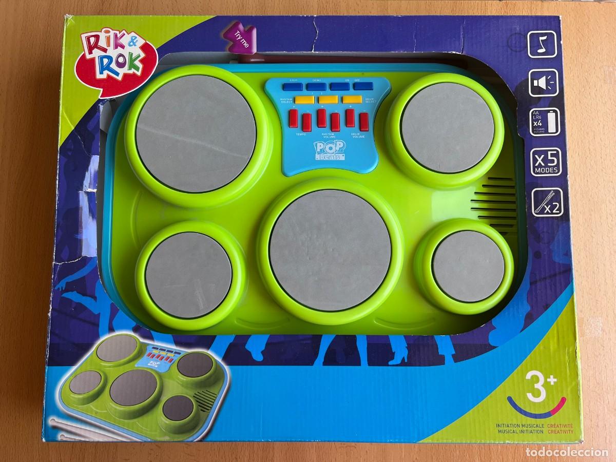 Juguetes antiguos y Juegos de colecci&oacute;n: BATERIA ELECTRONICA 5 TAMBORES RIK & ROK