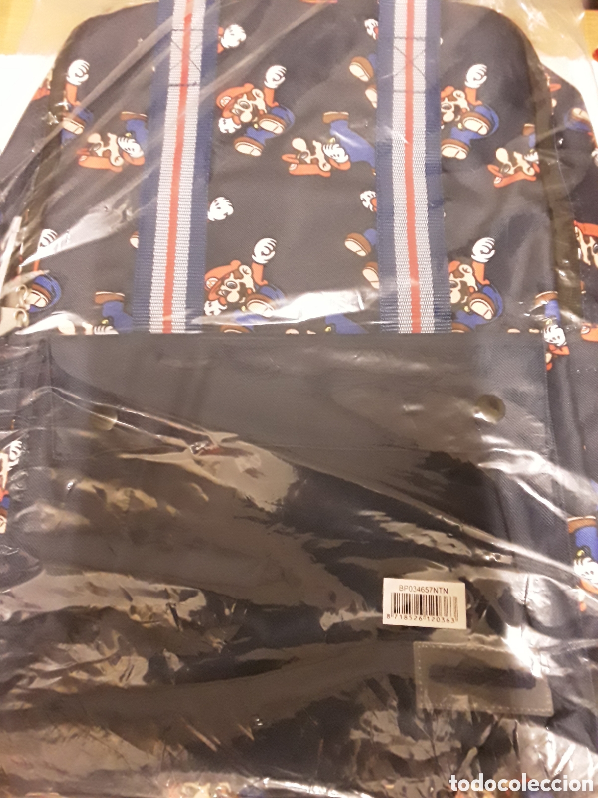 Juguetes antiguos y Juegos de colecci&oacute;n: Mochila Super Mario Nintendo Azul Difuzed