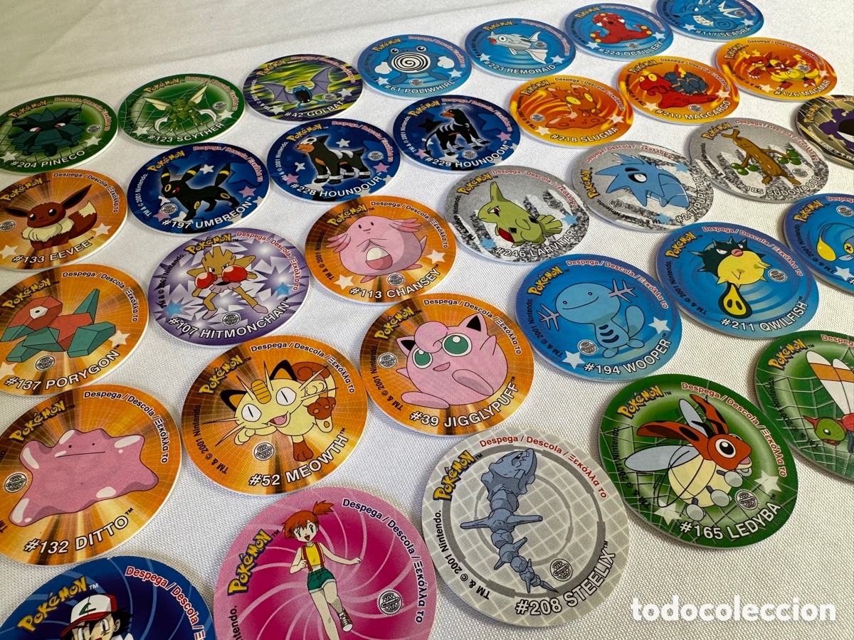 26 tazos pokemon attack . tazo pokémon league 1 - Acquista Altri giocattoli  e giochi antichi su todocoleccion