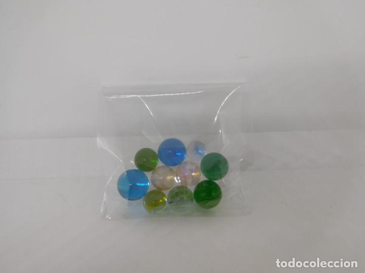 Juguetes antiguos y Juegos de colecci&oacute;n: Bolsita de canicas, bolas de los a&ntilde;os 80. Ref 4