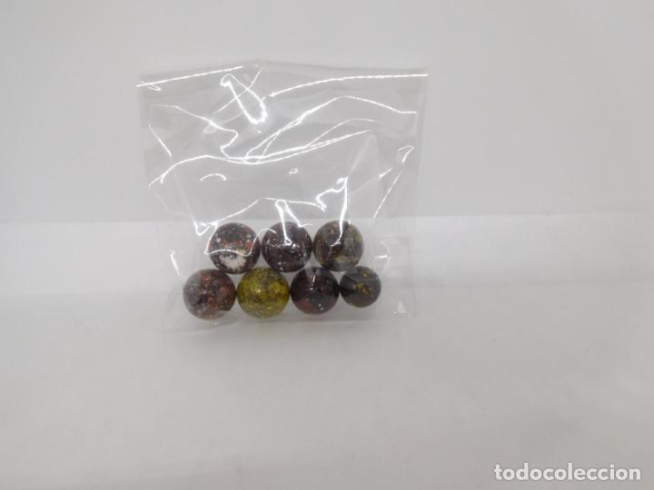 Juguetes antiguos y Juegos de colecci&oacute;n: Bolsita de canicas, bolas de los a&ntilde;os 80. Ref 8