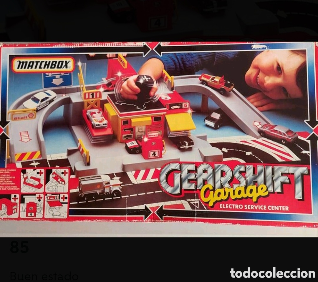 Juguetes antiguos y Juegos de colecci&oacute;n: Matchbox Gearshift Garaje MG9 a&ntilde;o 85