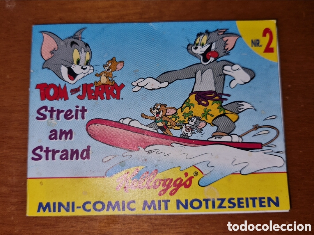 Juguetes antiguos y Juegos de colecci&oacute;n: Kelloggs kellogs c&oacute;mic mini libro librito Tom y Jerry rat&oacute;n gato alem&aacute;n premium rareza