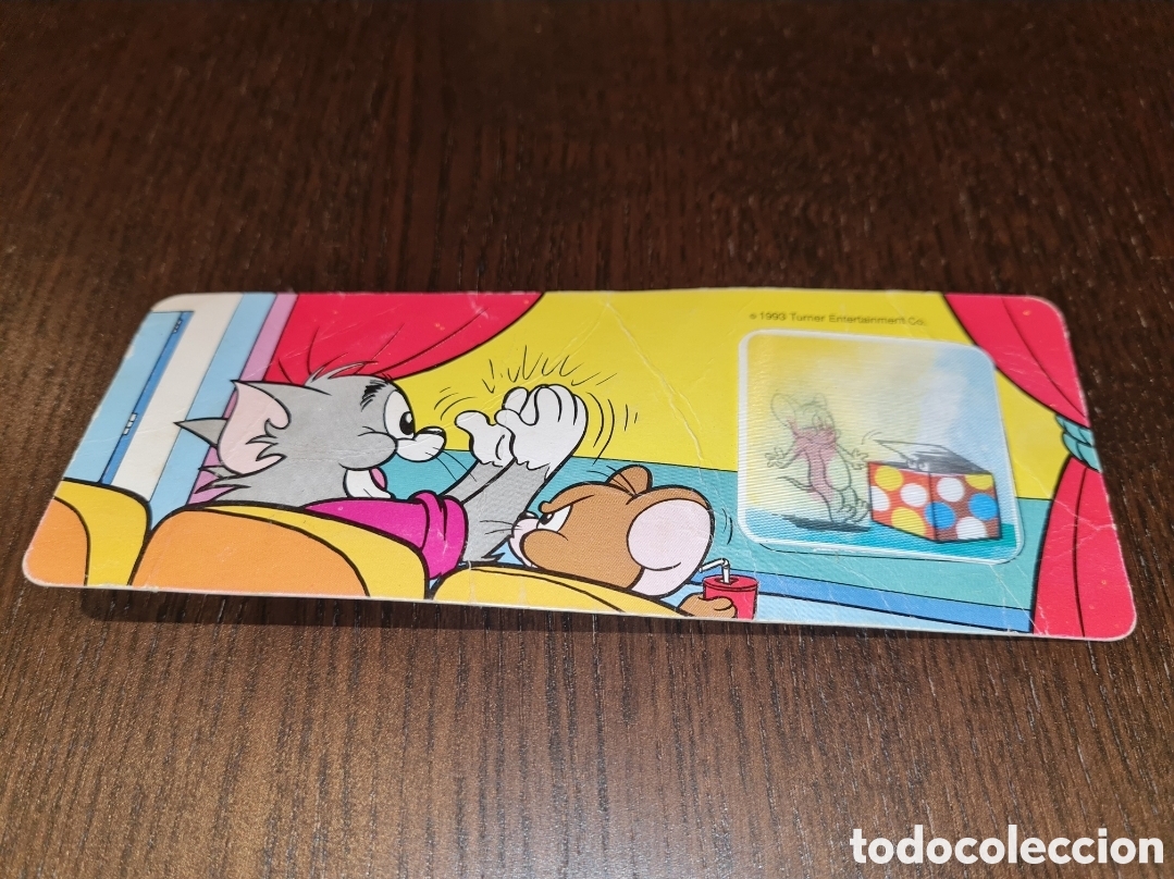 Juguetes antiguos y Juegos de colecci&oacute;n: &Uacute;nico! Rareza! Tira carta holograma Tom y Jerry Yomo 1993 premium Italia no kinder