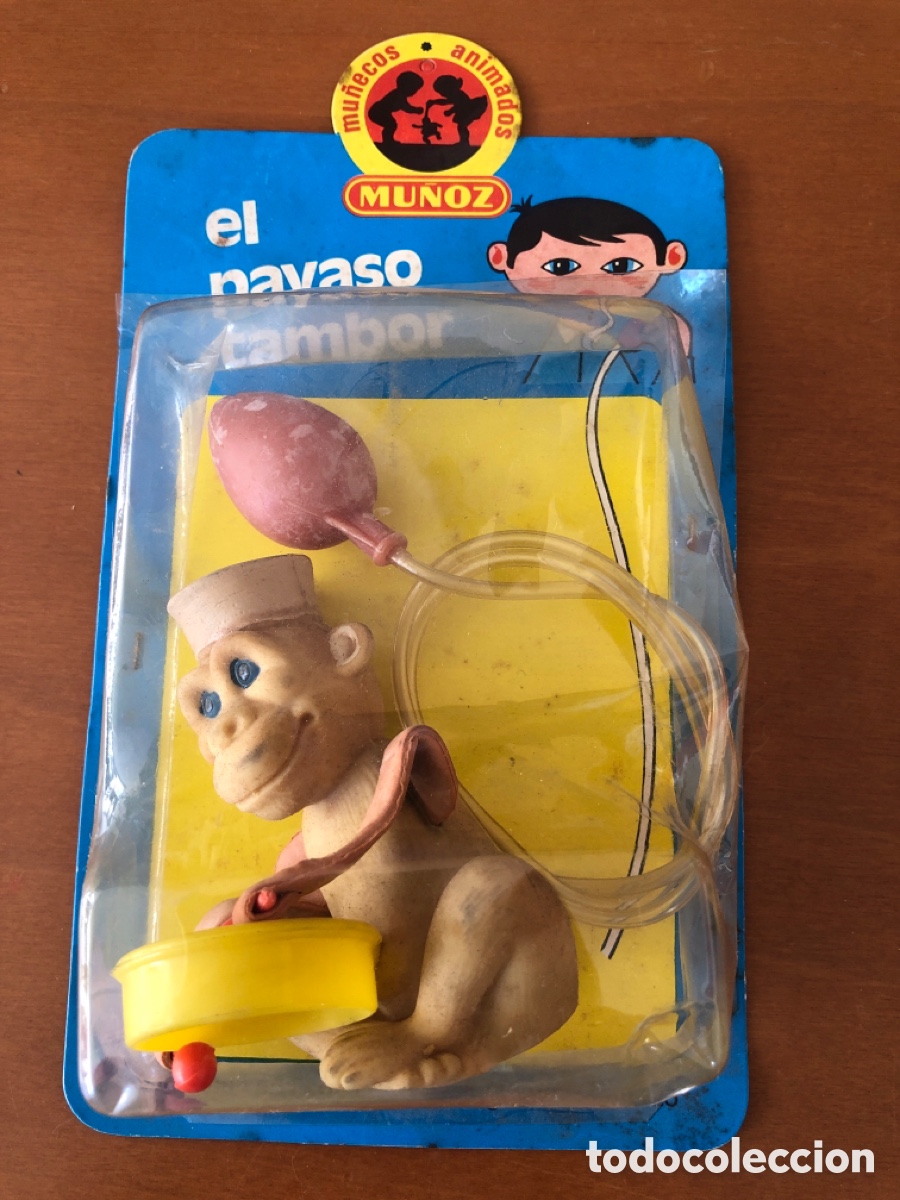Brinquedos antigos e Jogos de cole&ccedil;&atilde;o: MU&Ntilde;ECO EL PAYASO TAMBOR MU&Ntilde;OZ