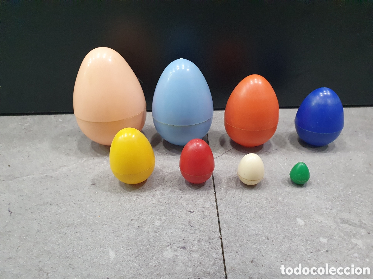 conjunto de huevos de plástico. tipo matrioskas - Compra venta en