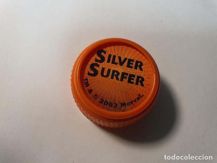 Juguetes antiguos y juegos de colecci&oacute;n: CROMO TAPON MARVEL 2003 -- PEPSI -- N&ordm; SILVER SURFER