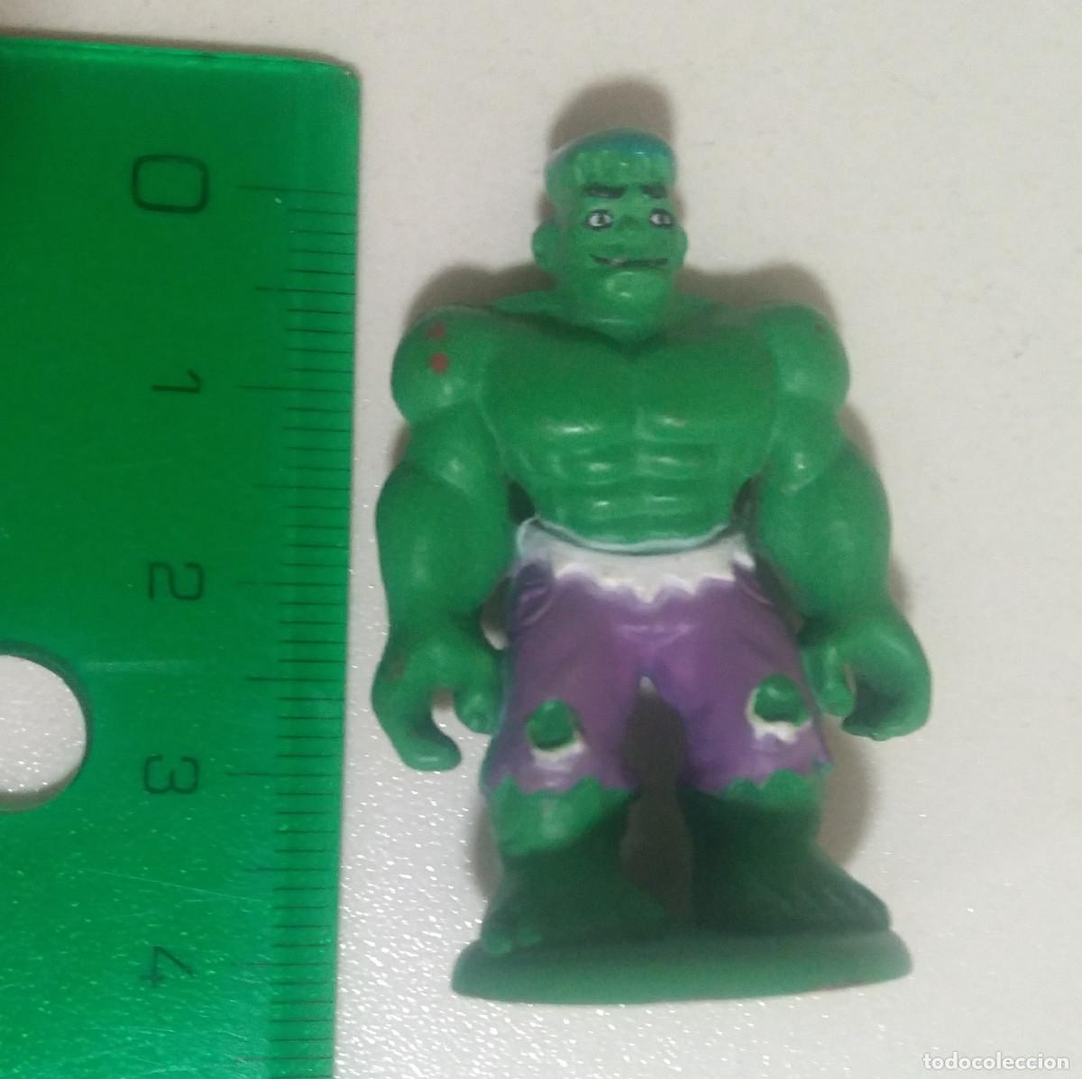 Juguetes antiguos y Juegos de colecci&oacute;n: figura de huevo sorpresa hulk marvel figurita mu&ntilde;eco miniatura mini mu&ntilde;equito super heroe verde