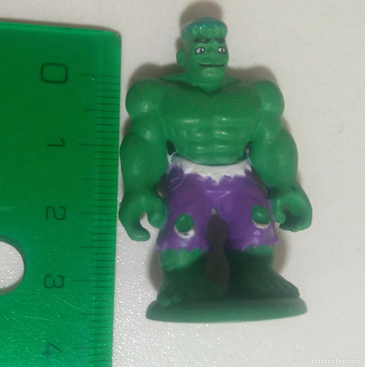 Juguetes antiguos y Juegos de colecci&oacute;n: figura de huevo sorpresa hulk marvel figurita mu&ntilde;eco miniatura mini mu&ntilde;equito super heroe verde
