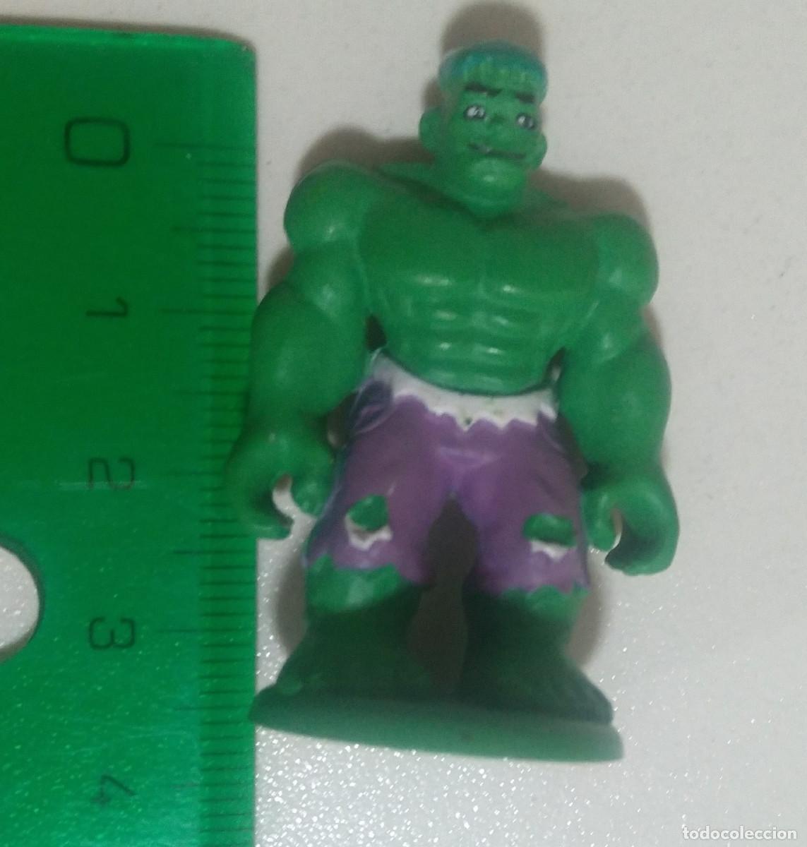 Juguetes antiguos y Juegos de colecci&oacute;n: figura de huevo sorpresa hulk marvel figurita mu&ntilde;eco miniatura mini mu&ntilde;equito super heroe verde