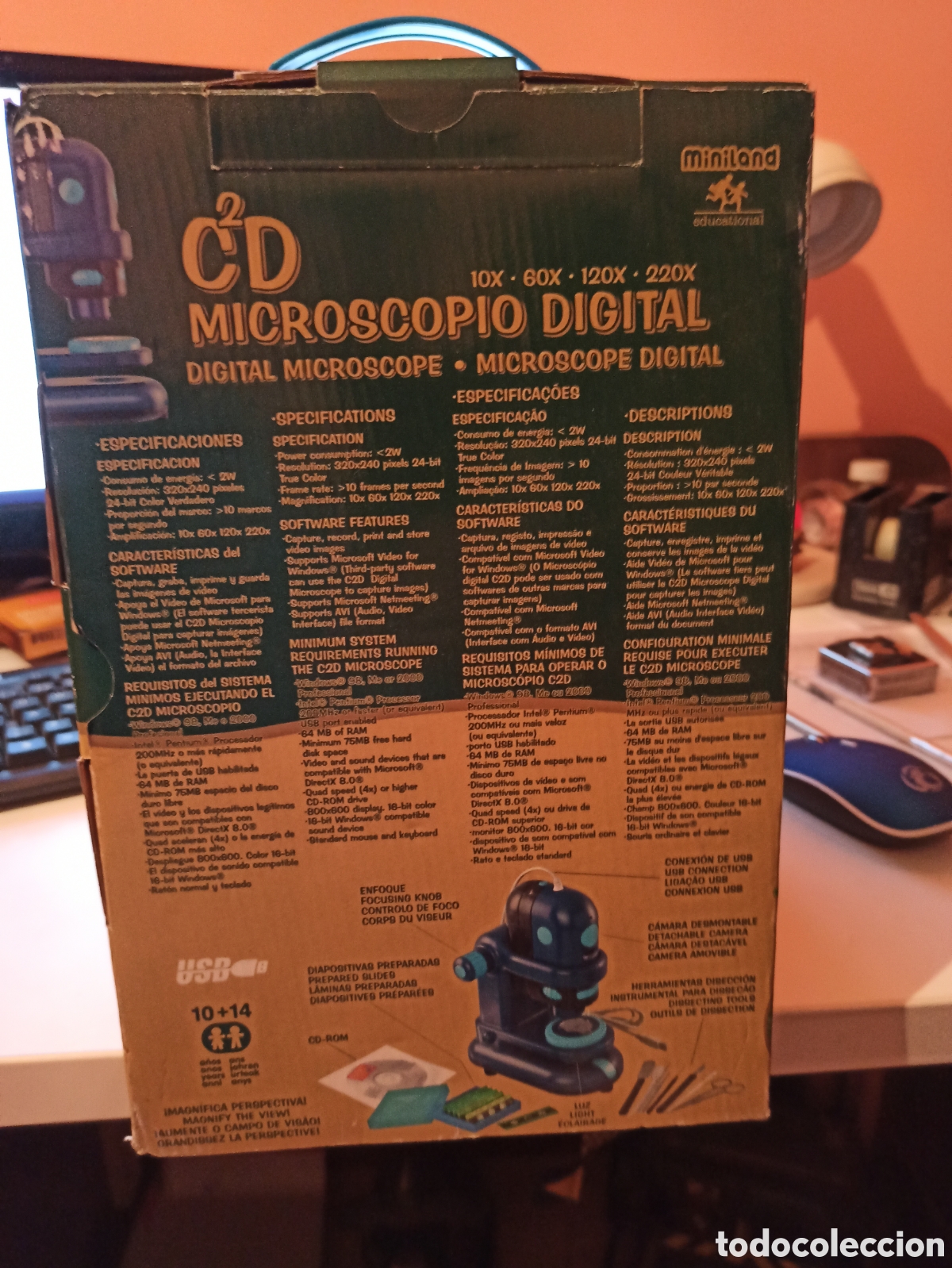 Juguetes antiguos y juegos de colecci&oacute;n: Microscopio digital nuevo - Foto 2