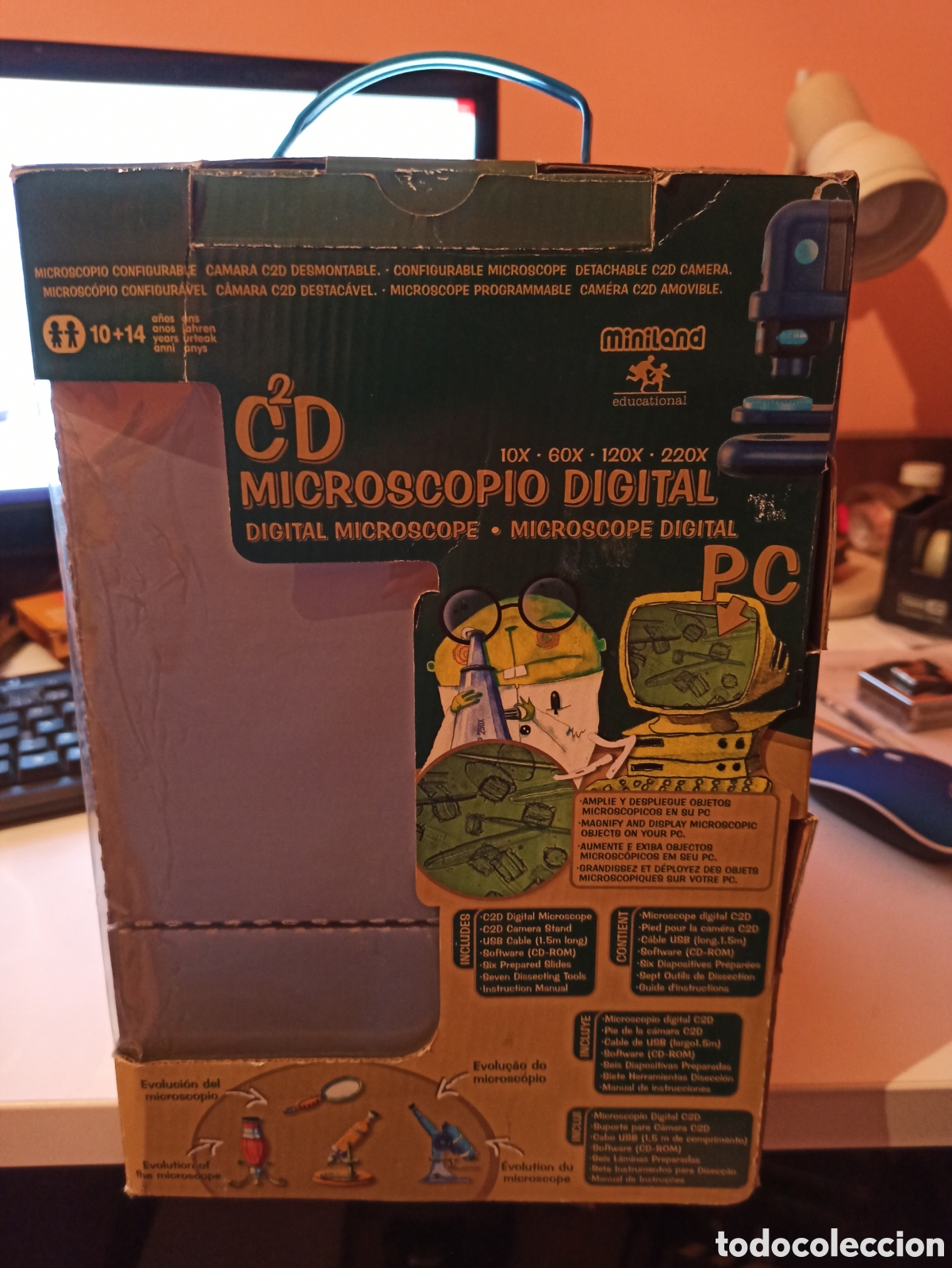 Juguetes antiguos y juegos de colecci&oacute;n: Microscopio digital nuevo - Foto 4