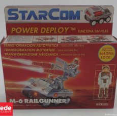 Juguetes antiguos y Juegos de colección: LOTE STARCOM M-6 RAILGUNNER EN SU CAJA ORIGINAL AÑO 1987