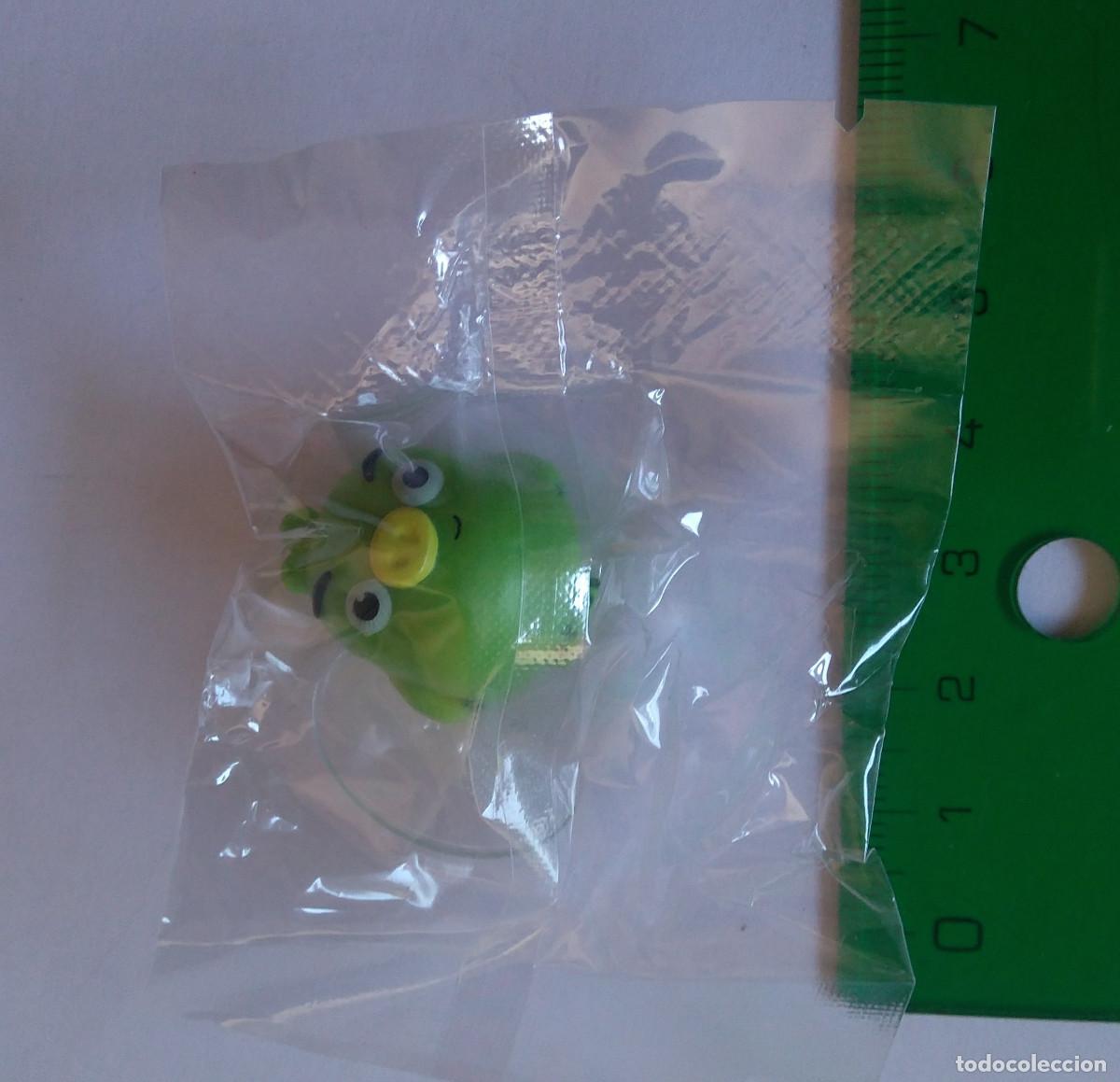Juguetes antiguos y Juegos de colecci&oacute;n: figura mu&ntilde;eco chupa chups angry birds rovio figurita mu&ntilde;equito precintado cerdito cerdo pig verde