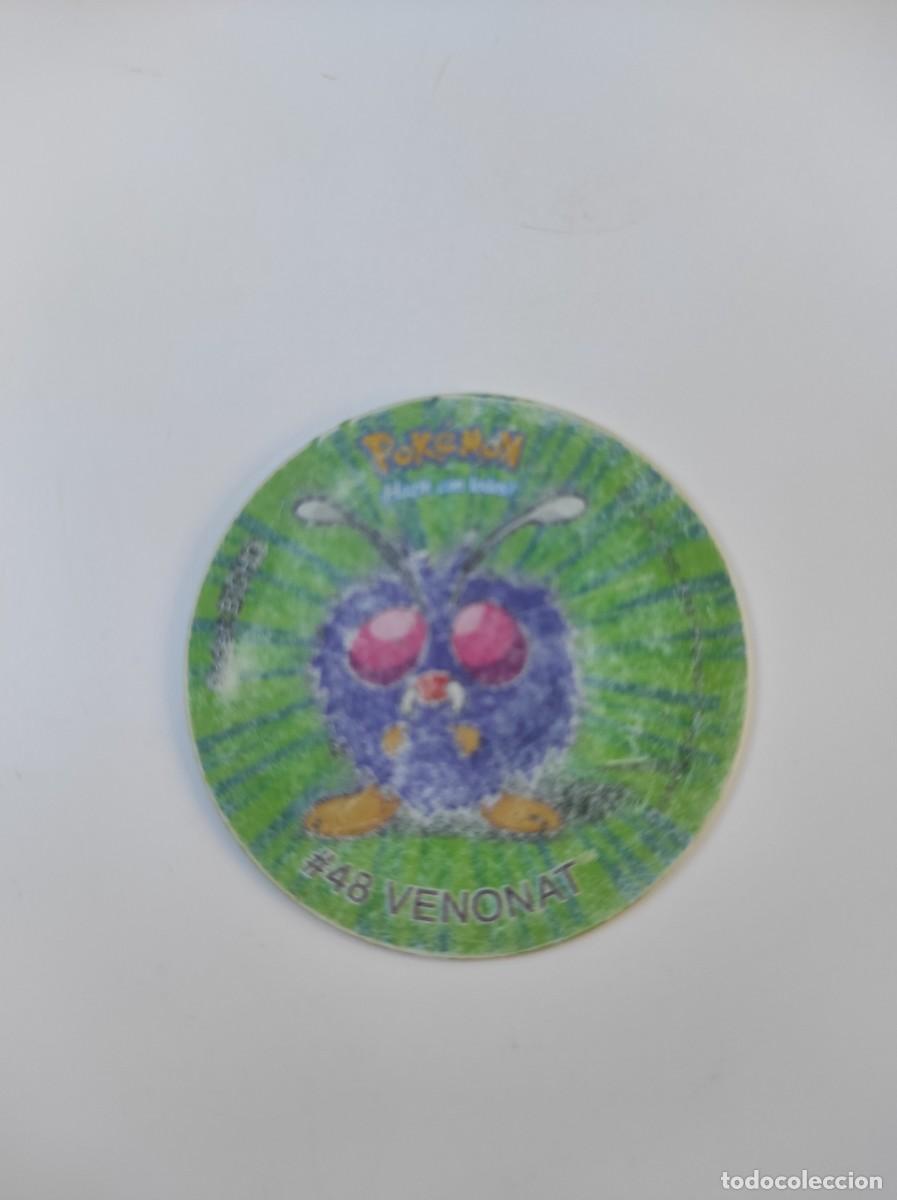 Juguetes antiguos y juegos de colecci&oacute;n: ~ TAZO POKEMON TAZOS VENONAT 48 MATUTANO NINTENDO MAL ESTADO ~
