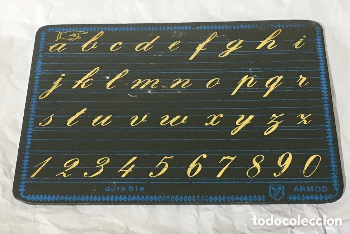 Juguetes antiguos y Juegos de colecci&oacute;n: Pizarra escolar. Camerun.