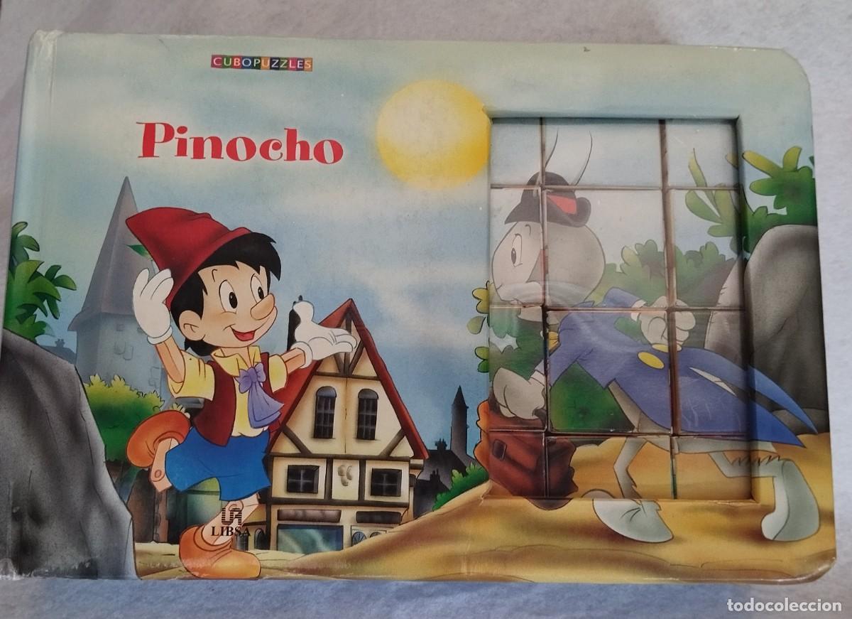 Juguetes antiguos y Juegos de colecci&oacute;n: Rompecabezas Pinocho. Disney. Cubos de cart&oacute;n. Cuento para leer. Ver fotos. Gran estado