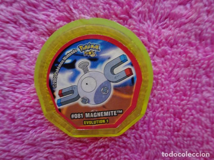 Brinquedos antigos e Jogos de cole&ccedil;&atilde;o: tazo pokemon nox 81 magnemite evolution 1 nintendo 2005