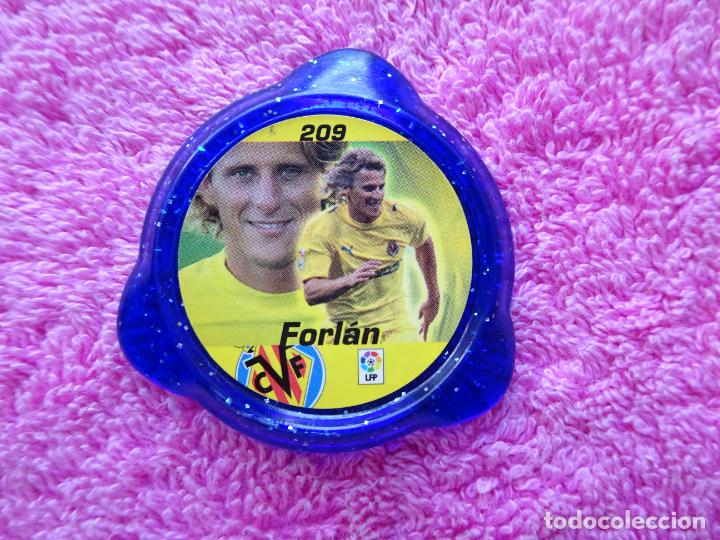 Brinquedos antigos e Jogos de cole&ccedil;&atilde;o: tazo kraks 209 forlan villarreal liga 2006-07 panini lfp