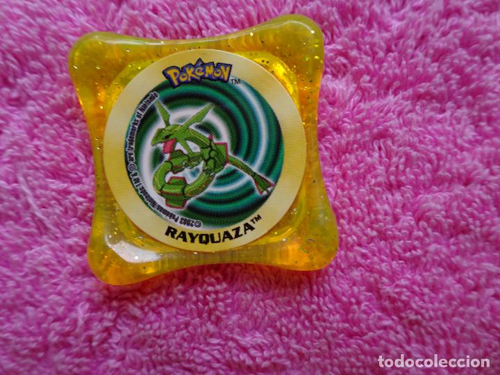 Juguetes antiguos y Juegos de colecci&oacute;n: tazo rayquaza pokemon advanced waps 95 color amarillo brillante panini 2003 nintendo