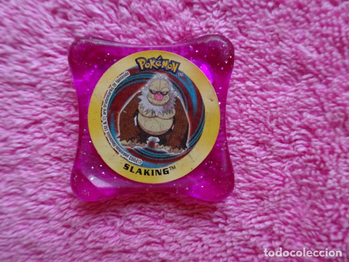 Juguetes antiguos y Juegos de colecci&oacute;n: tazo slaking pokemon advanced waps 115 color rosa brillante panini 2003 nintendo