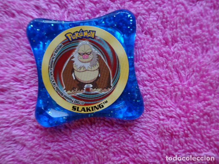 Giocattoli antichi e Giochi di collezione: tazo slaking pokemon advanced waps 115 color azul brillante panini 2003 nintendo