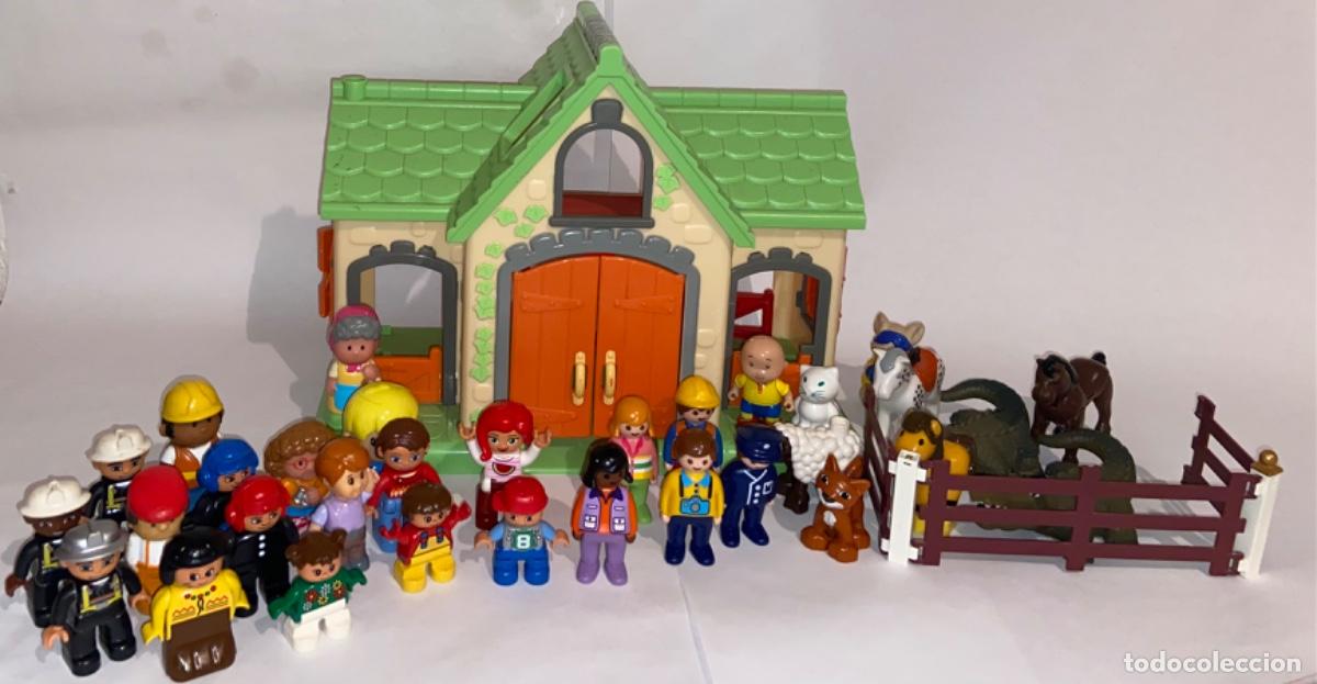 Giocattoli antichi e Giochi di collezione: LOTE DE GRANJA CON SONIDOS - FIGURAS PLAYMOBIL Y OTRAS