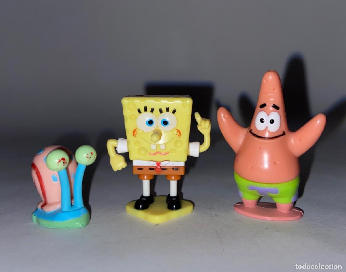 Juguetes antiguos y Juegos de colecci&oacute;n: LOTE DE 3 FIGURAS BOB ESPONJA - VIACOM