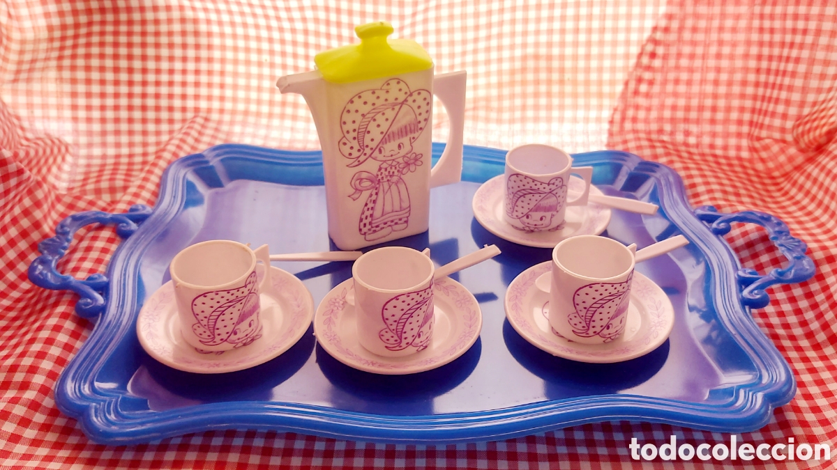 Jouets Anciens et Jeux de collection: Juego de Caf&eacute; en bandeja para cocinita a&ntilde;os 70