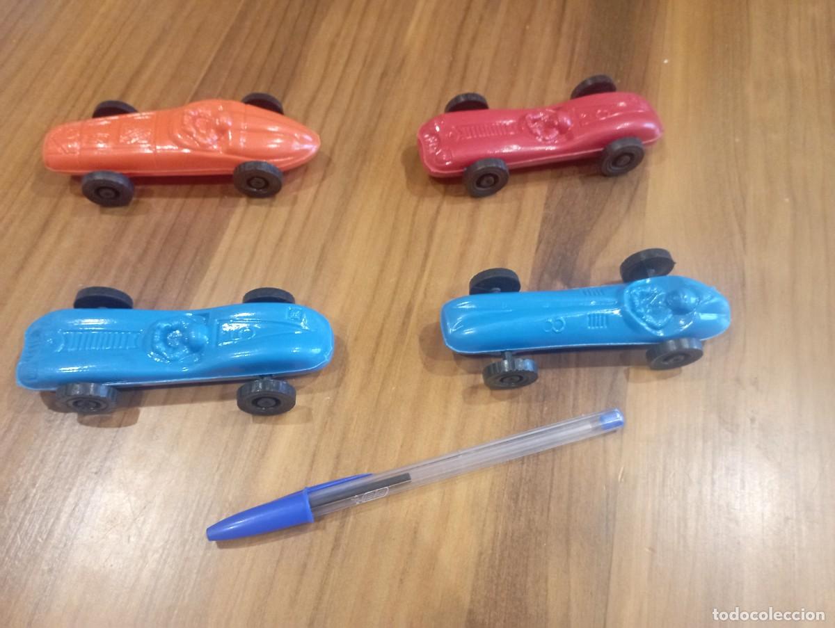 Jouets Anciens et Jeux de collection: Lote 4 coches de pl&aacute;stico a&ntilde;os 70-80 Kiosko