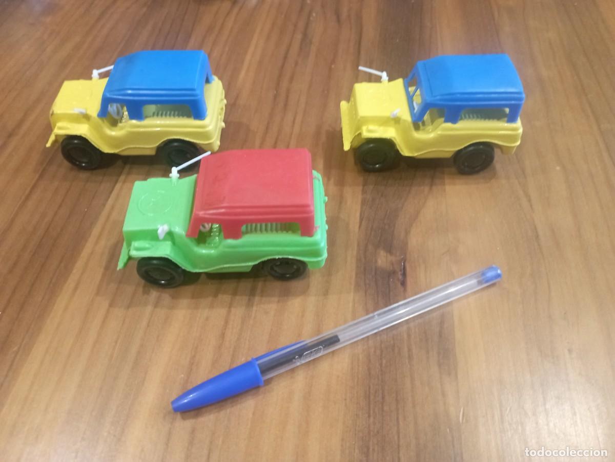 Jouets Anciens et Jeux de collection: Lote 3 coches de pl&aacute;stico a&ntilde;os 70-80 Kiosko