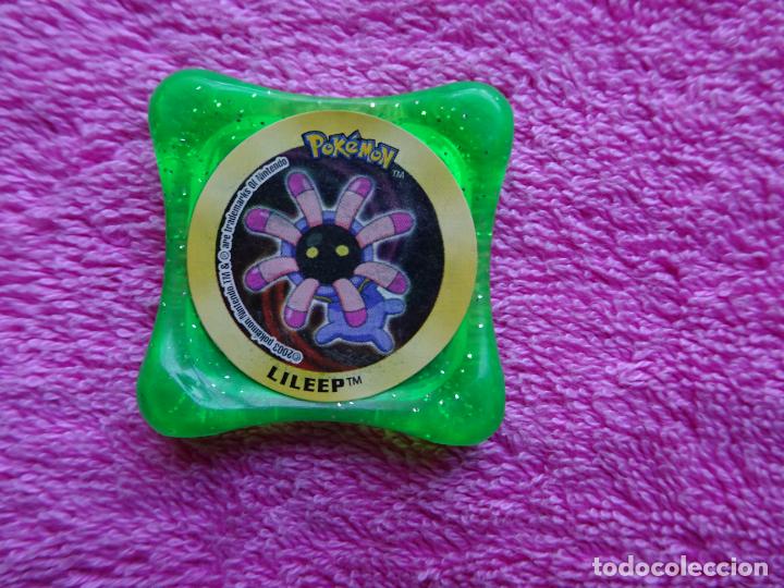 Giocattoli antichi e Giochi di collezione: tazo lileep pokemon advanced waps 60 color verde brillante panini 2003 nintendo