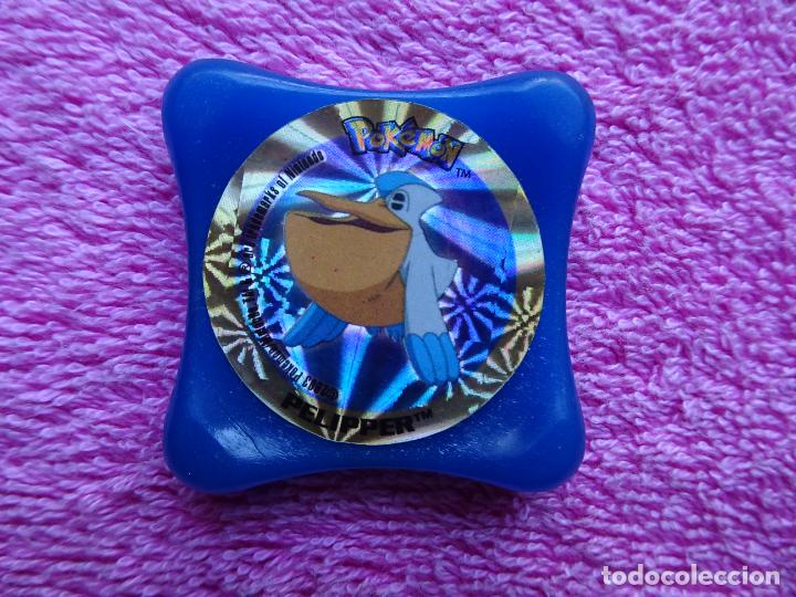 Juguetes antiguos y Juegos de colecci&oacute;n: tazo pelipper pokemon advanced laser waps 87 color azul panini 2003 nintendo
