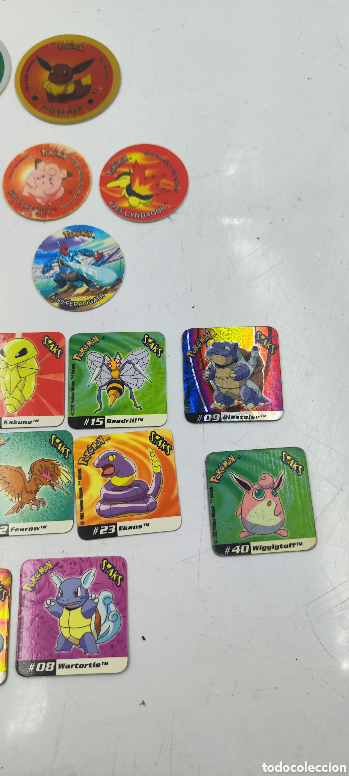 lote de 6 tazos pokemon 3 de matutano tasty (re - Compra venta en  todocoleccion