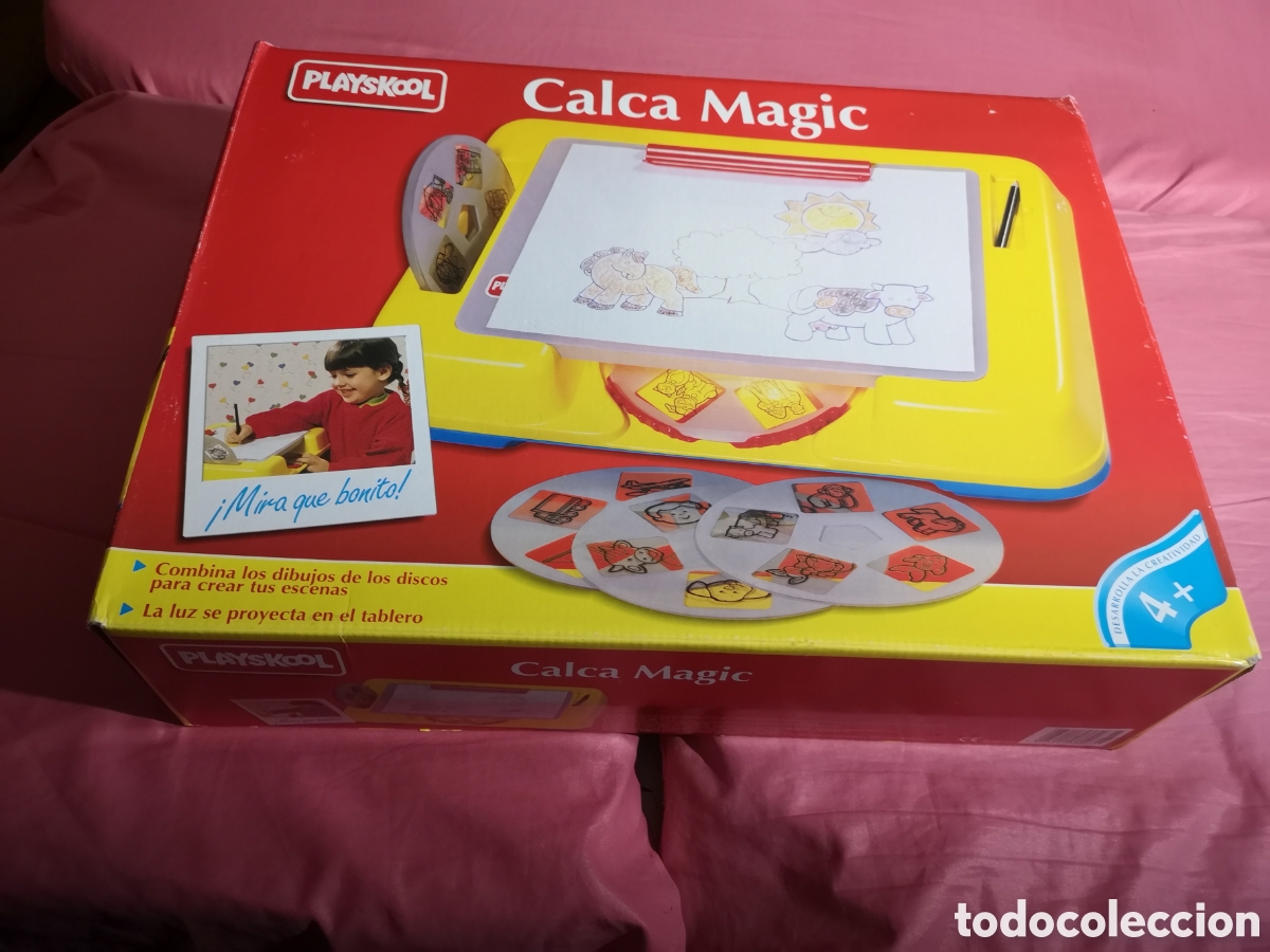 Juguetes antiguos y juegos de colecci&oacute;n: Calca Magic con luz. Playskool. SIN DESPRECINTAR. Hasbro 1996.