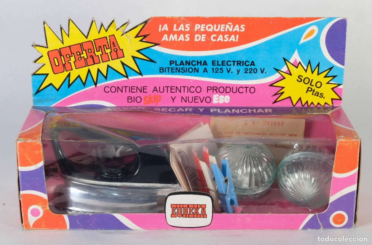 Giocattoli antichi e Giochi di collezione: Plancha el&eacute;ctrica Eureka Boutique Annabella ref.110 a&ntilde;os 80 - en su caja