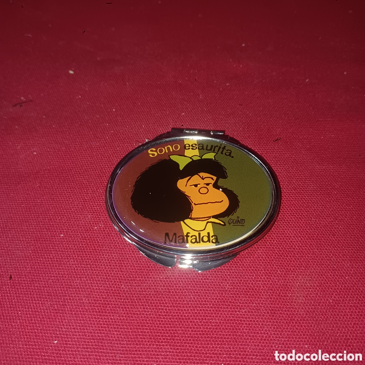 Juguetes antiguos y Juegos de colecci&oacute;n: Peque&ntilde;o espejo infantil con la imagen de Mafalda 2010