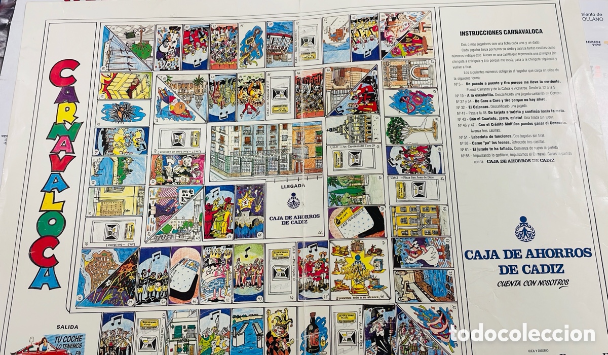 Juguetes antiguos y Juegos de colecci&oacute;n: C&Aacute;RNAVAL CADIZ. JUEGO CARNAVALOCA de la CAJA DE AHORROS