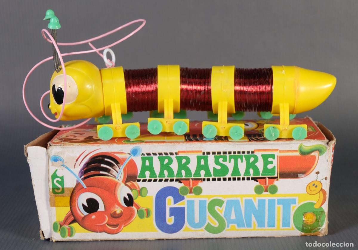 Giocattoli antichi e Giochi di collezione: Cienpies de arrastre referencia 451 marca Somdos a&ntilde;os 50-60 - con su caja original