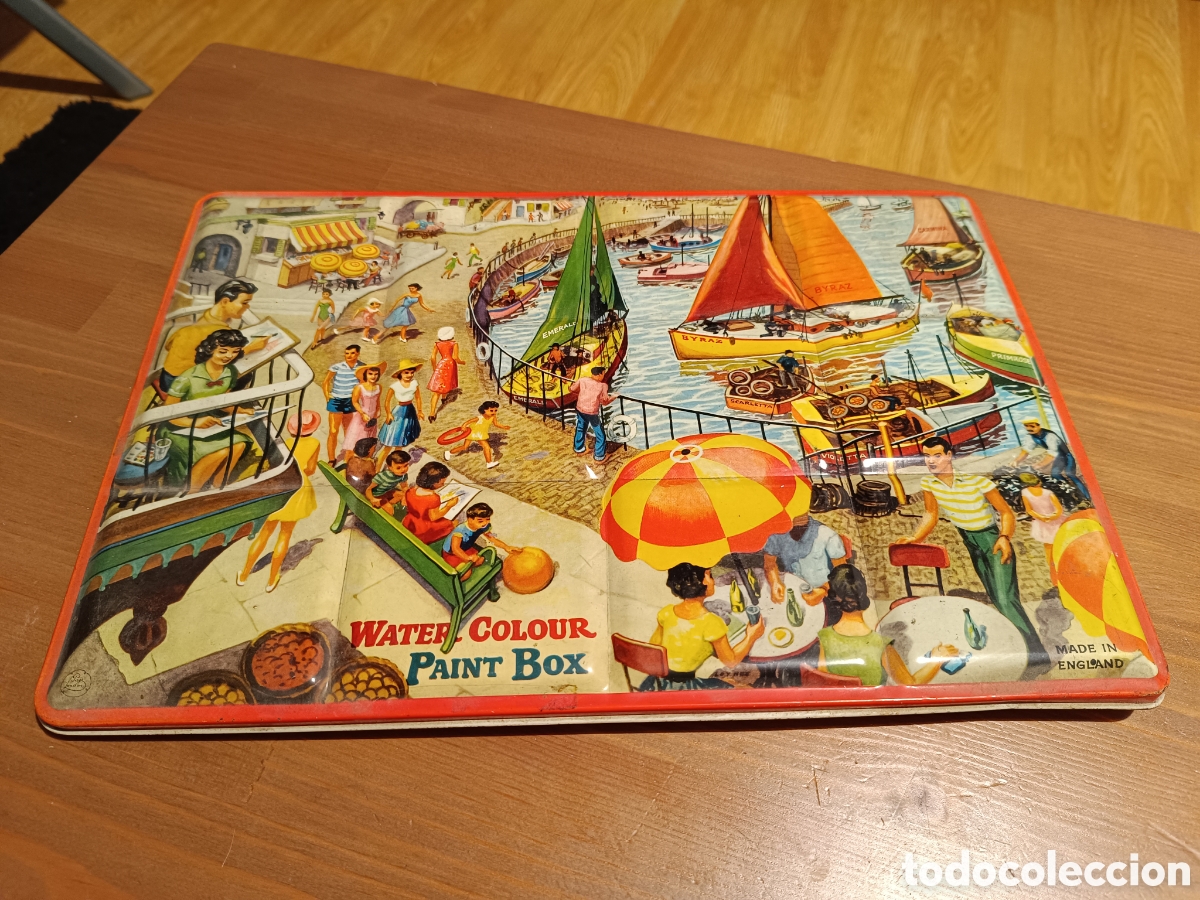 Jouets Anciens et Jeux de collection: Gran caja de acuarelas Paint Box W&aacute;ter Colour Page London poco usada